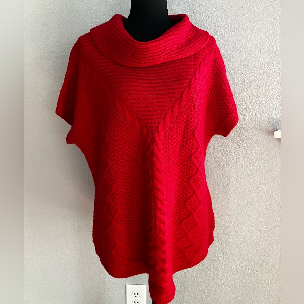 Dress Barn red sweater vest